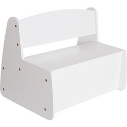 ΠΑΓΚΑΚΙ ΠΑΙΔΙΚΟ ΜΕ ΑΠΟΘ.ΧΩΡΟ RICKI HM18342.03 MDF & ΚΟΝΤΡΑΠΛΑΚΕ ΛΕΥΚΟ 63x43x47Υεκ