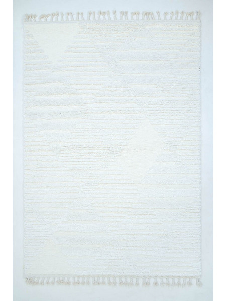 Χαλί Ezzo Neve Shaggy C828b1a Cream bed set (3 Pieces)