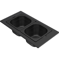 Elleci Dialogo Frame 1/6 KF0221 Nero - Μπολ Gastronorm Νεροχύτη