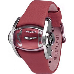 Chronotech Γυναικείο Ρολόι με Κόκκινο Δερμάτινο Λουράκι CT7681L-04