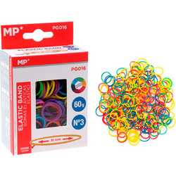 MP λαστιχάκια συσκευασίας PG016, No3, 1.5x30mm, 60g, χρωματιστά