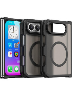Techsuit HaloFrost II MagSafe Back Cover Black (iPhone Duo)