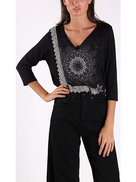 Desigual Μπλούζα Ivette (19WWTKCB)