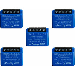 Shelly 1 Mini Gen 3 x5 Bundle | Shelly 1 Mini Gen 3 x5 Bundle (5τεμ*3800235261576)