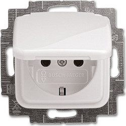 Πρίζα Ρεύματος Busch-Jaeger Reflex SI - insert with hinged cover - flush-mounted *alpinWhite*