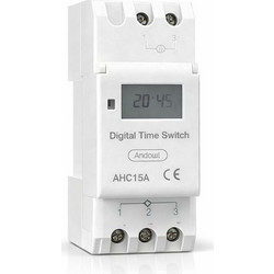 Andowl Q-KG330 Ψηφιακός Χρονοδιακόπτης Ράγας DIN 20A
