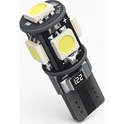 VenCore 3216-10030 - T10 W5W CanBus Gen2 - Λάμπα LED για Βάση T10 W5W CanBus Gen2 5 SMD 5050 2.9W 330 Lumen 12 Volt Ψυχρό Λευκό 6000K