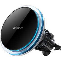 Joyroom JR-ZS291: βάση κινητού αυτοκινήτου με φορτιστή Qi 15 W, συμβατή με MagSafe, για αεραγωγό, ασημί Ασημί