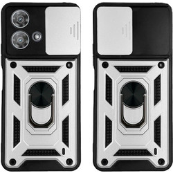Sonique Ring Armor CamPro Θήκη Ασημί (Motorola Edge 40 Neo 5G)