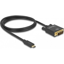 Καλώδιο USB Delock Type-C - DVI(24+1) M/F 4K 30 Hz 1,0m sw