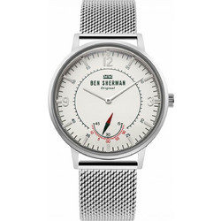 Ben Sherman Portobello Ανδρικό Ρολόι με Ασημί Μεταλλικό Μπρασελέ WB034SM