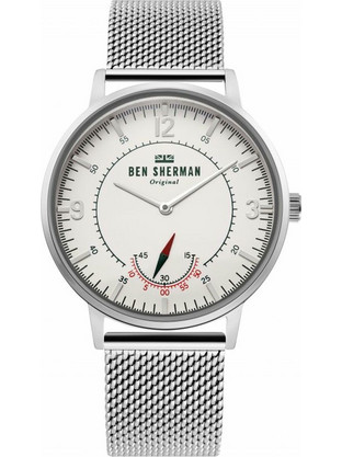 Ben Sherman Portobello Ανδρικό Ρολόι με Ασημί Μεταλλικό Μπρασελέ WB034SM
