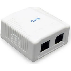 ΠΡΙΖΑ ΕΠΙΤΟΙΧΙΑ 2 X CAT6 LAN