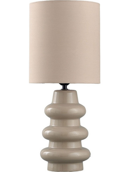 Φωτιστικό Επιτραπέζιο Wave 035309 20x20x46,5cm E14 40W Beige