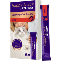Ceva Feliway Happy Snack Beef Λιχουδιά Κρέμα Γάτας 90gr (6x15gr)