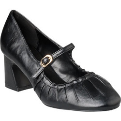 Envie Shoes Γόβες με Χοντρό Χαμηλό Τακούνι & Μπαρέτα Μαύρες E84-24356-34