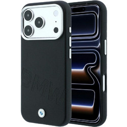 BMW Sign Inclined Deboss Letters MagSafe Case Θήκη iPhone 18 Pro Max / 17 Pro Max Black (BMHMP18X26SWOWDK)