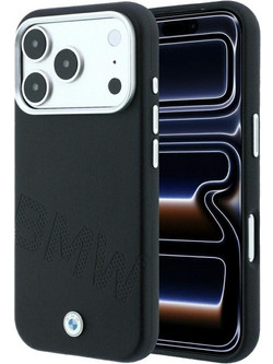 BMW Sign Inclined Deboss Letters MagSafe Case Θήκη iPhone 18 Pro Max / 17 Pro Max Black (BMHMP18X26SWOWDK)