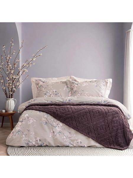 Κουβέρτα Fleece Υπέρδιπλη 220x240 - Oryn Marron 5206482205543