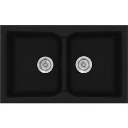 Sanitec Classic 336 Επικαθήμενος Νεροχύτης Γρανίτη Ματ Metallic Space 86x50cm