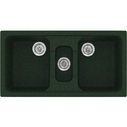 Sanitec Classic 325 Επικαθήμενος Νεροχύτης Γρανίτη Ματ Granite Green 97x51cm