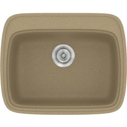 Sanitec Classic 313 Επικαθήμενος Νεροχύτης Γρανίτη Ματ Metallic Cream 58x50cm