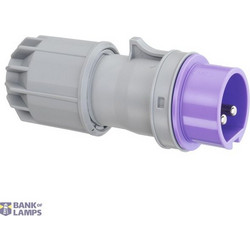 CEE plug, IP44, 16A, 2-pole, 42V, 12h, white