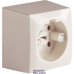 PERILEX surface mounted socket, 16 A, white