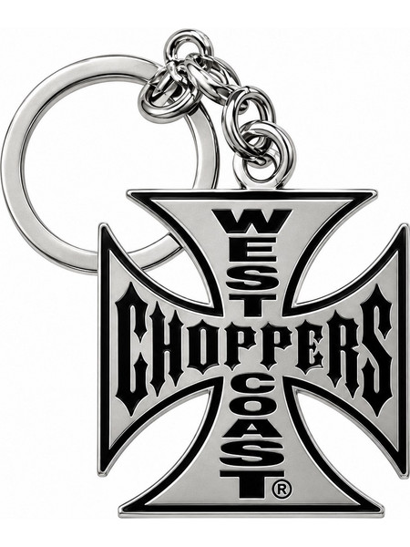 West Coast Choppers Μπρελόκ Κλειδιών Μαλτέζικος Σταυρός μεταλλικό 4 x 4 εκ. | WCC Key Chain