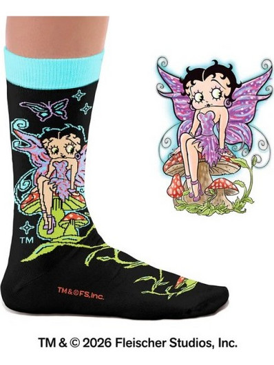 Sock Affairs Betty Boop Ανδρικές Κάλτσες Ψηλές με Σχέδια Πολύχρωμες