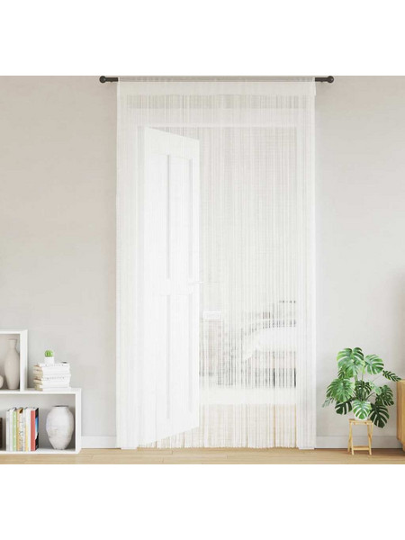 vidaXL Σετ Κουρτίνες με Τούνελ 100x250 2τμχ Λευκές 132398