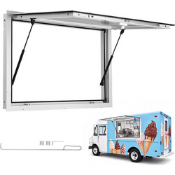 VEVOR Παράθυρο Εξυπηρέτησης Food Truck 915x610 mm με Αλουμινένιο Πλαίσιο και Πορτάκι Τέντας CGDCK3624INCXL38E001V0
