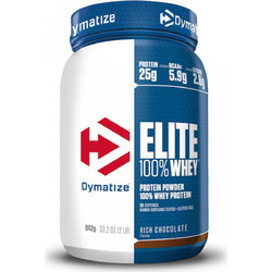 Dymatize Elite 100% Whey Rich Chocolate Πρωτεΐνη Ορού Γάλακτος Γράμμωσης Χωρίς Γλουτένη 942gr