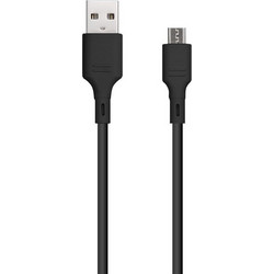 Καλώδιο Σύνδεσης Blue Star USB A σε Micro USB 2A 1M C-001AM2.0 Black