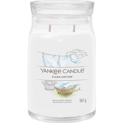 Yankee Candle Signature Scented Candle Clean Cotton 567 g