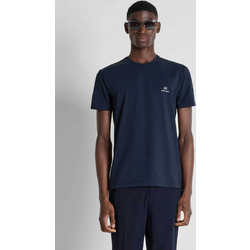 Antony Morato ανδρικό T-shirt με λογότυπο Super Slim Fit - KS02705FA120033 Μπλε Σκούρο