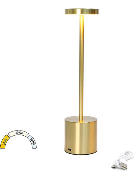 LED ΠΟΡΤΑΤΙΦ ΕΠΑΝΑΦΟΡΤΙΖΟΜΕΝΟ 3W CCT DIMMABLE ΧΡΥΣΟ