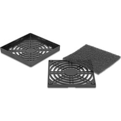 DELOCK σχάρα για 80mm ανεμιστήρα 67311 με φίλτρο σκόνης, πλαστική, μαύρη