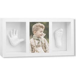 Vanilla Copenhagen - Hand & Footprint 3D Frame - White - 44 X 21 X 5 cm
