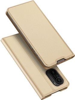 Dux Ducis Skin Pro Book Gold (Xiaomi Poco F3 / K40 Pro Plus / K40 Pro / K40)