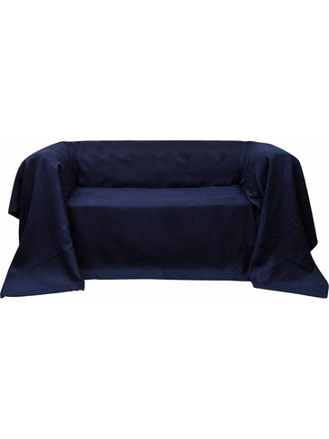 Κάλυμμα Καναπέ Ναυτικό Μπλε 270 x 350 εκ. από Micro-suede