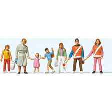 Preiser 10344 School Crossing Guards with Schoolchildren H0 1/87