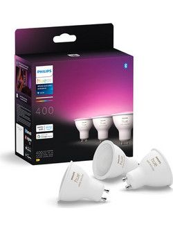 Λάμπα LED Philips Hue GU10 White & Color Zigbee 2000-6500K 400lm 4.2W 3τμχ 929003666503