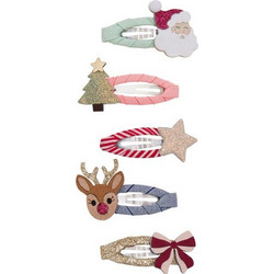 Κλιπ Μαλλιών σετ 5 τμχ. Christmas Mini Hair Clips Mimi & Lula