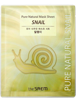 The Saem Pure Natural Snail Sheet Μάσκα Προσώπου 1τμχ