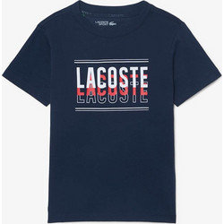 Lacoste Παιδικό T-Shirt Κοντομάνικο Dark Blue 3TJ1296-166
