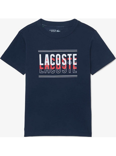 Lacoste Παιδικό T-Shirt Κοντομάνικο Dark Blue 3TJ1296-166