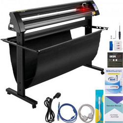 VEVOR Κόφτης Βινυλίου 1350mm, Plotter με Οθόνη LED, Ημιαυτόματος με Ενσωματωμένο Οπτικό Αισθητήρα, Συμβατός με SignCut για Mac και Windows, με Βάση