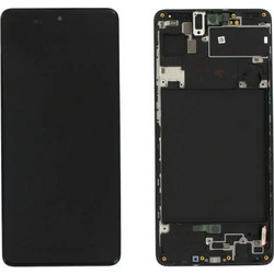 Αυθεντική Οθόνη Samsung A71 A715 Black (Samsung Service Pack GH82-22152A)