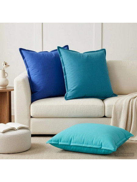 vidaXL Μαξιλάρι Ρίψης 2 τμχ. HOUTEN Γαλάζιο 70 x 70 cm Πολυεστέρας